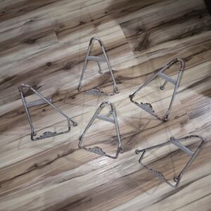 Elegant Gray Metal Display Stands